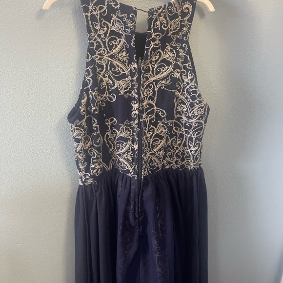 Blue & Silver Girls Formal Dress - Picture 3 of 4